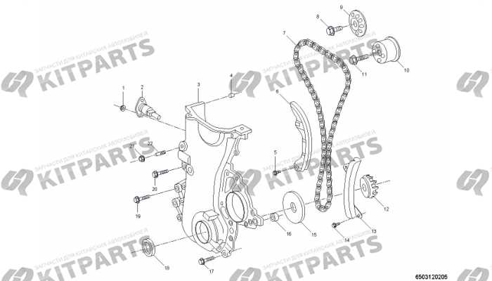 Цепь ГРМ Lifan Solano 2