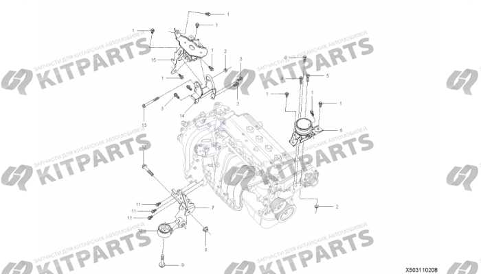 Подушки двигателя 2 Lifan X50