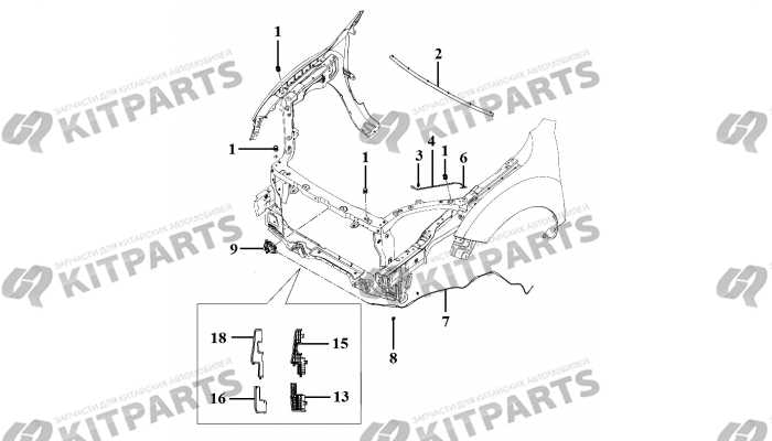 Замок капота Lifan X70