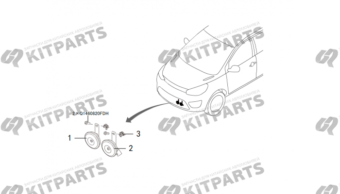 Звуковой сигнал Haval H2