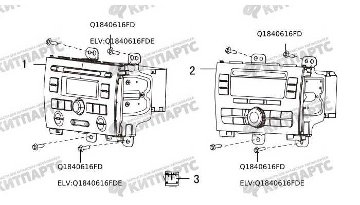 Магнитола CD (новый салон) Great Wall Hover H3