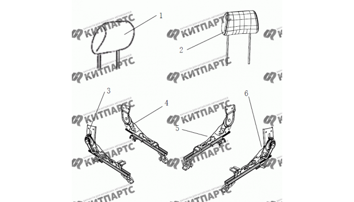 Комплектующие сидений Geely MK